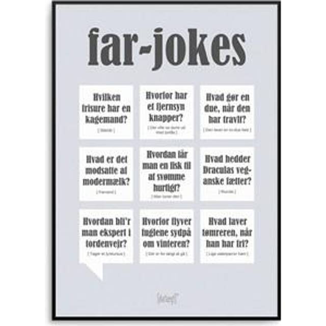 Dialægt Far Jokes Plakat 14.8x21cm