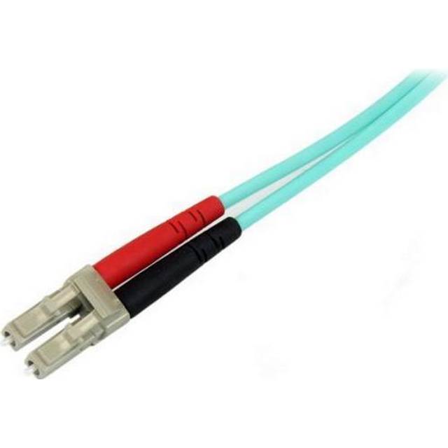 StarTech Aqua OM4 Duplex Multimode Fiber Optic Cable - 100Gb - 2 Metr - StarTech.com