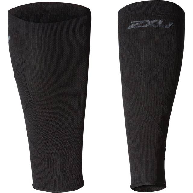 2XU X Compression Calf Sleeves - Black/Black: Large (43-45 cm)
