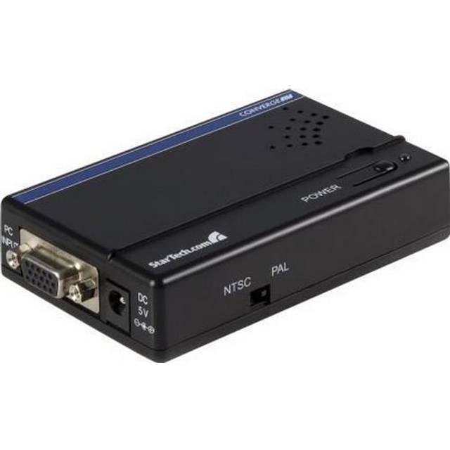 StarTech.com High Resolution VGA to Composite (RCA) or S-Video Converter - PC to TV