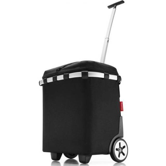 reisenthel carrycruiser iso i svart – bärbar och låsbar shoppingvagn med kylfunktion, robust aluminiumram, axelrem och avtagbar innerficka i mesh
