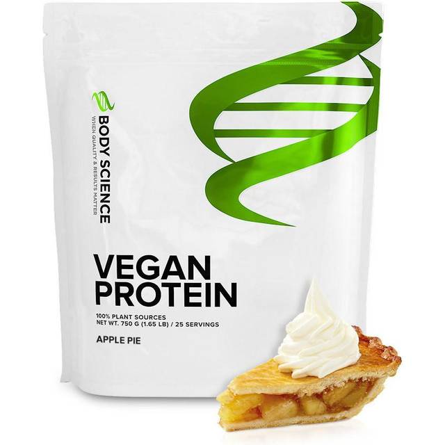 Veganprotein - 750 g - Apple Pie - Body Science Vegan Protein - Soja, Havre & Vete, Veganska kosttillskott, Veganskt proteinpulver