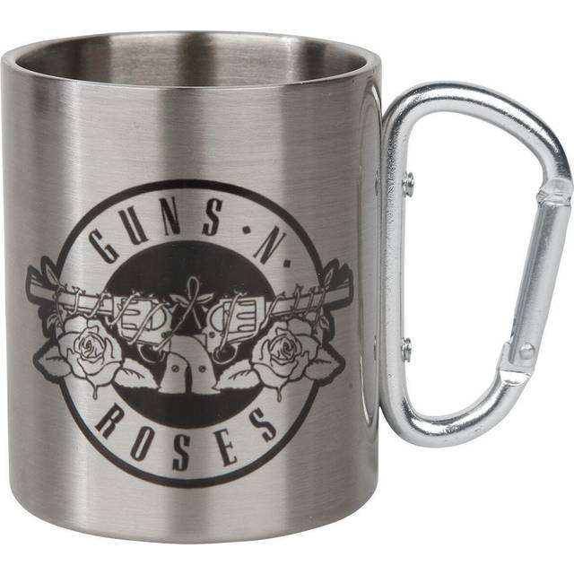 Guns N' Roses - Logo Carabiner - Mug - grey - Onesize - Stainless Steel,Metal