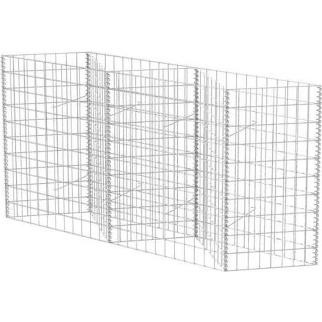 Gabionkorg galvaniserat stål 120x30x100 cm