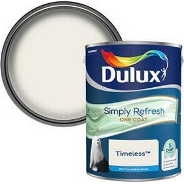 Dulux Simply Refresh One Coat Matt Pure Brilliant White, 5L