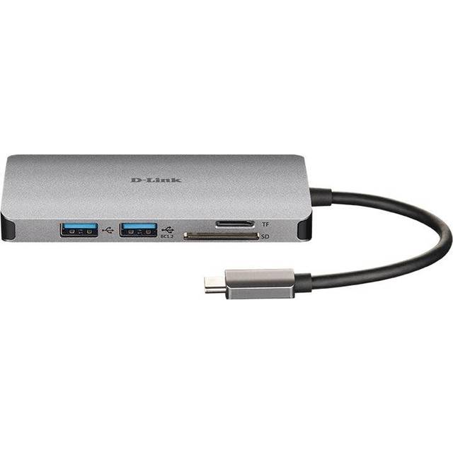 D-Link 6-in-1 USB-C Hub with HDMI/Card Reader/Power Delivery - DUB-M6