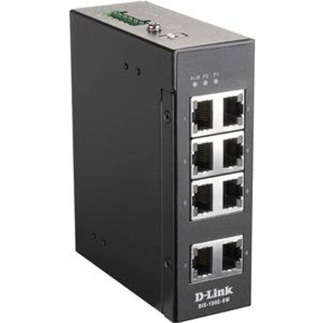 D-Link DIS-100E-8W Unmanaged Industrial Switch - 8 x 10/100BaseT(X) p - D-Link Switch