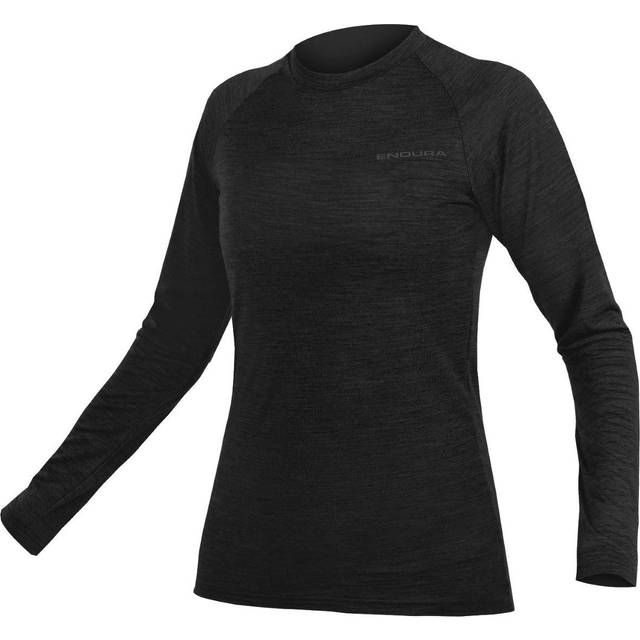 Endura Women's Baabaa Blend Longsleeve Base Layer Underkläder merinoull Dam Storlek XL Färg svart