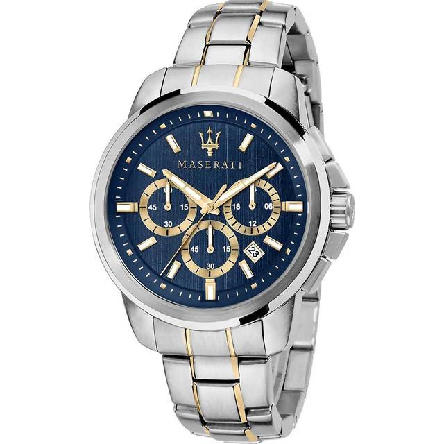 Maserati Successo Blue Dial Chronograph Watch R8873621016 - Silver