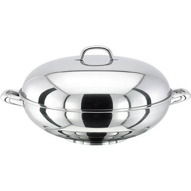 Stellar, Speciality Cookware - Wok - Silver (37cm W)