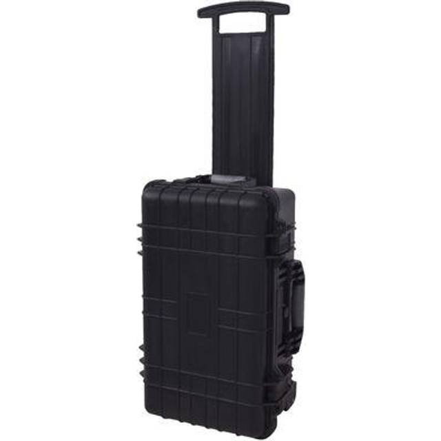 vidaXL Wheel-equipped Tool/Equipment Case with Pick & Pluck Foam Inside - Black