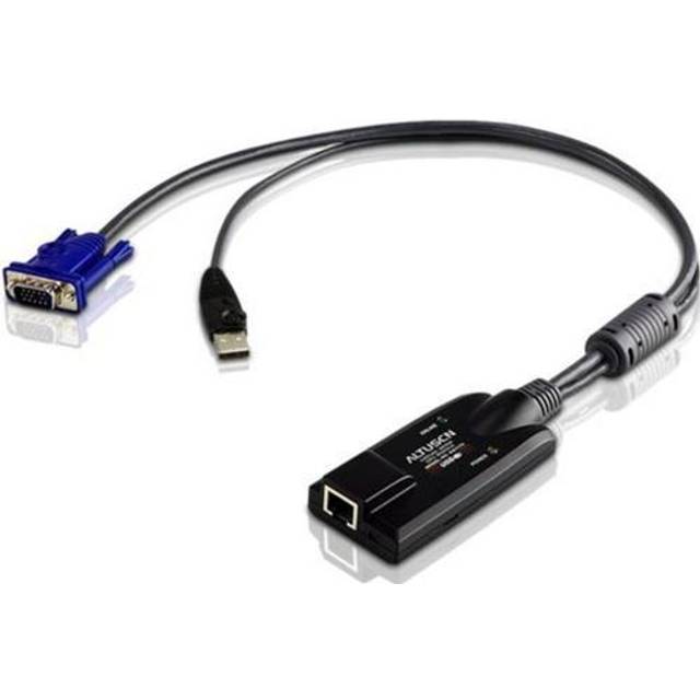 ATEN USB - VGA to Cat5e/6 KVM Adapter Cable (CPU Module), with Virtual Media Support