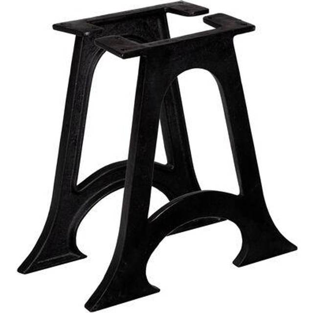 vidaXL Coffee Table Legs 2 pcs with Arched Base A-Frame Cast Iron - Black