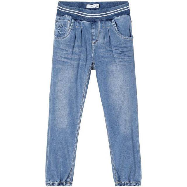 NAME IT baby flicka jeans, Blå denim, 62 cm