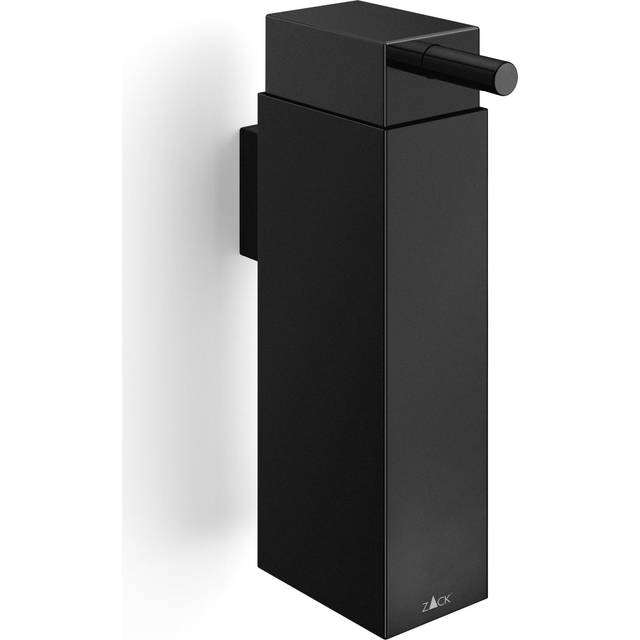 Zack Linea Powder Coated Black Stainless Steel Wall Soap Dispenser
