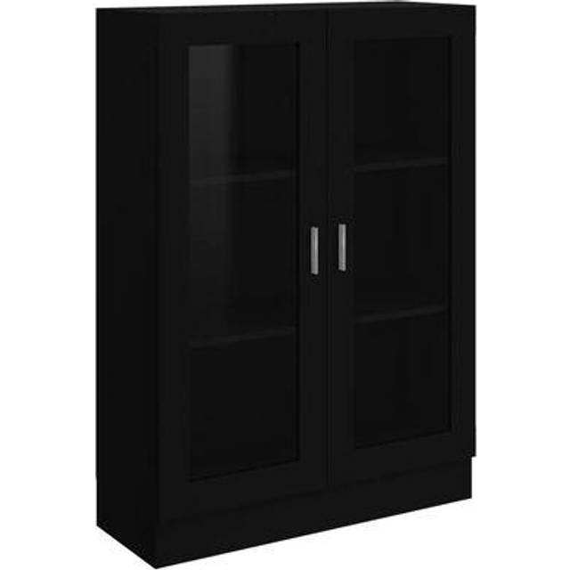 vidaXL Vitrine Cabinet Concrete Grey 82.5x30.5x115 cm Engineered Wood