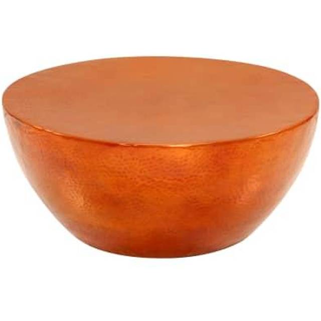 Soffbord hamrad aluminium 70x30 cm svart