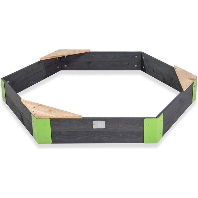 EXIT Aksent wooden sandpit hexagon 160x140cm