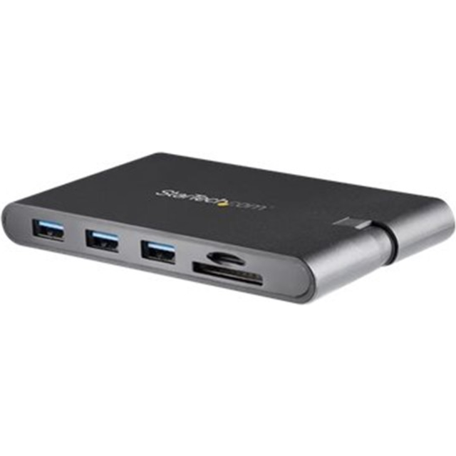 StarTech.com USB C Multiport Adapter - USB Type-C Mini Dock with HDMI 4K or VGA 1080p Video - 100W Power Delivery Passthrough, 3-port USB 3.0 Hub, GbE, SD & MicroSD - Laptop Travel Dock