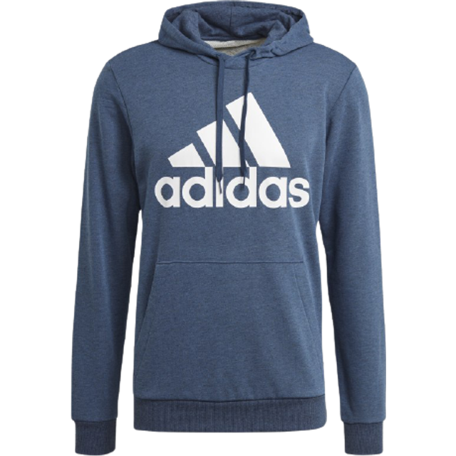 Adidas Essentials Big Logo Hoodie: Crew Navy Mel/White: XXL Size: XXL,