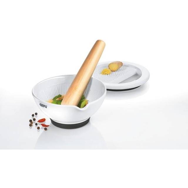 Gefu Suri Porcelain Mortar with Ginger Grater