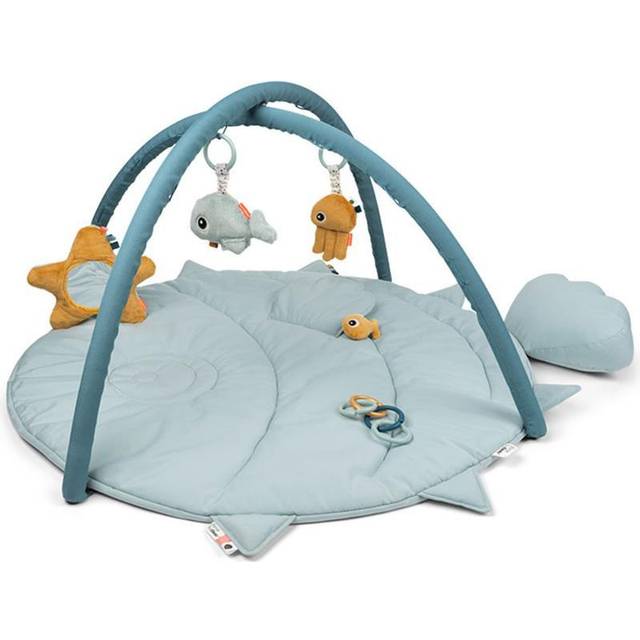 Done by Deer Aktivitetstæppe Sea Friends Blue - Aktivitetstæppe test – 9 bedste aktivitetstæpper til børn og baby - Vildmedbørn.dk