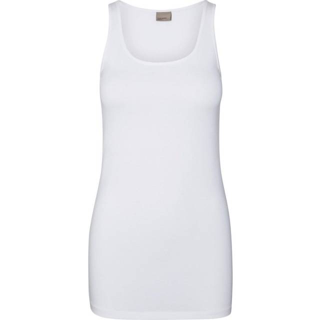 VERO MODA dam Topp Vmmaxi My Soft Long Tank Top Noos, Vit (ljusvit), L