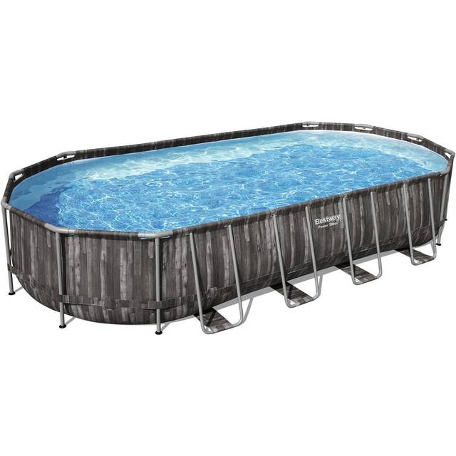 Bestway pool ovan mark 7,3x3,6m - 1,2m djup | Power Steel Oval (5611T)