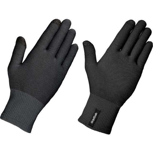 GripGrab Merino Wool Liner Gloves - Cykelhandskar Black XS/S