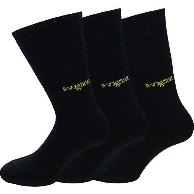 Avignon Liner Merinoull 3-pack Svart ((36-39))