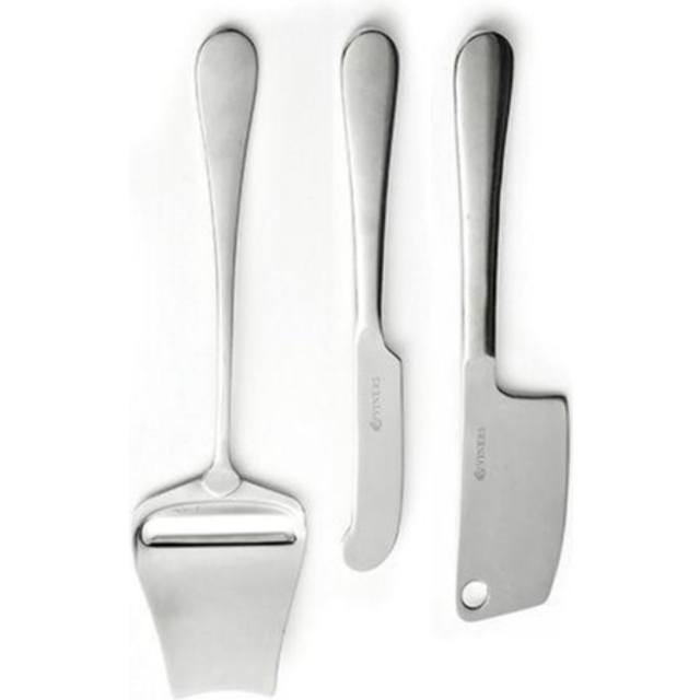 Viners Select 3-Piece 18.0 Stainless Steel Cheese Set in Gift Box