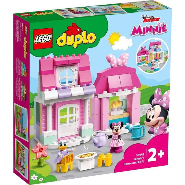LEGO DUPLO Disney Minnie’s House and Café 10942 Dollhouse Building Toy for Kids with Minnie Mouse and Daisy Duck; New 2021 (91 Pieces)