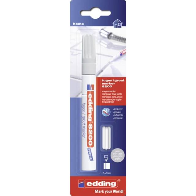 Fogpenna 2.0mm - 4.0mm | Edding 8200 | silvergrå