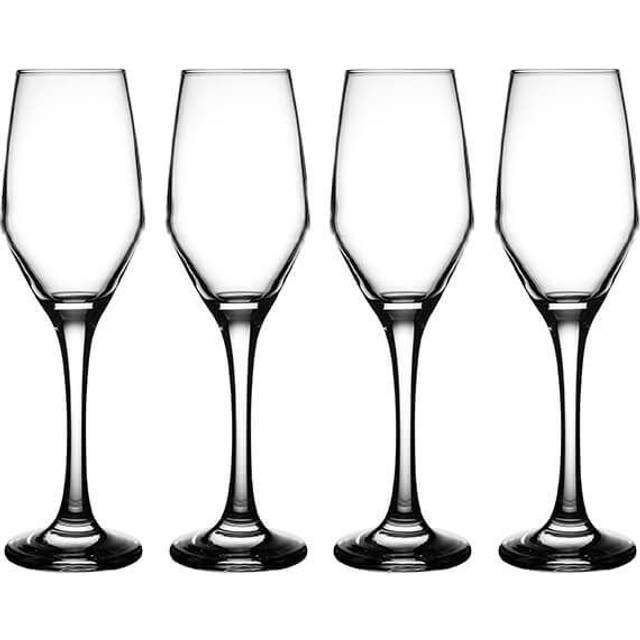 Mason Cash 0041.387 Ravenhead Majestic Set of 4 Prosecco/Champagne Flutes 21Cl, Clear