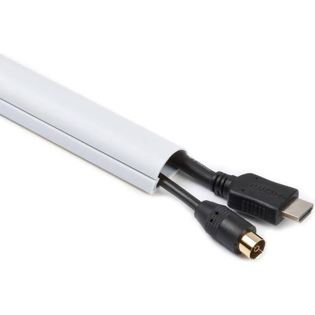 D-Line 30X15Mm White 1M Kit. 3X 1M Lengths + 7 Accessories, White