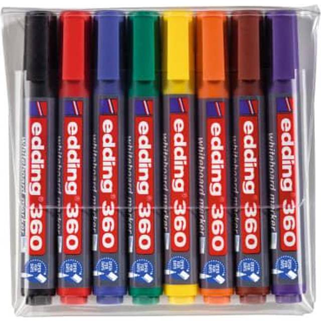 edding 360 Whiteboard Marker Assorted Medium Bullet 1.5-3 mm Pack of 8