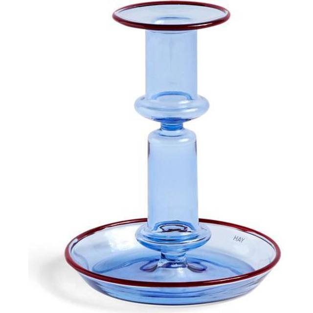 Flare Candle Holder Medium, Light Blue