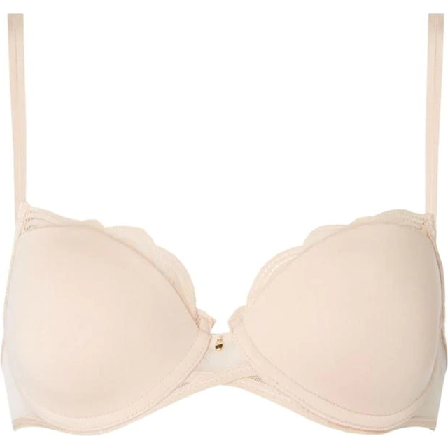 Chantelle Pyramide Revealing T-shirt Bra A - Beige - D 75 * Kampanj *