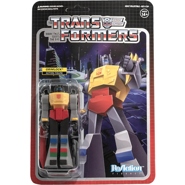 "Transformers Grimlock ReAction 3.75"" Action Figure"