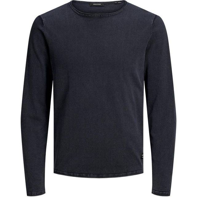 JACK & JONES Jjeleo Knit Crew Neck Noos |Marinblå |XXL