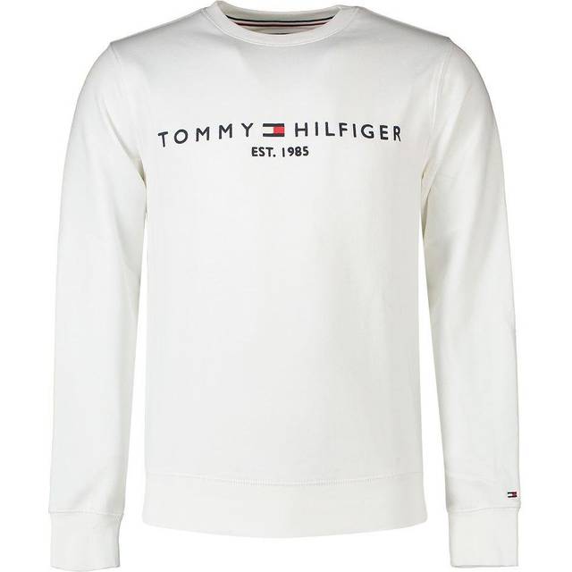 Tommy Hilfiger herr Tröja Tommy logo tröja, Vitt, L