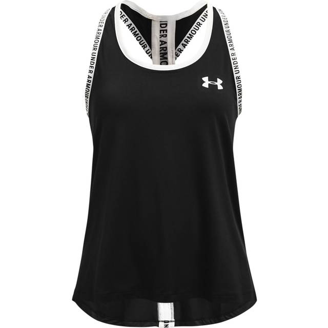Girl's tank top Under Armour Knockout - Noir - 14/16 years