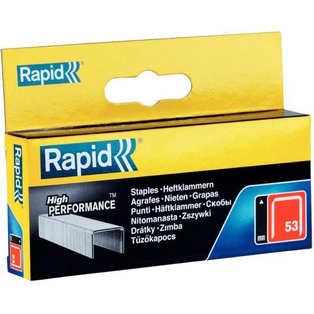 Rapid 11858825 53/10B 10mm Galvanised Staples Box 2500