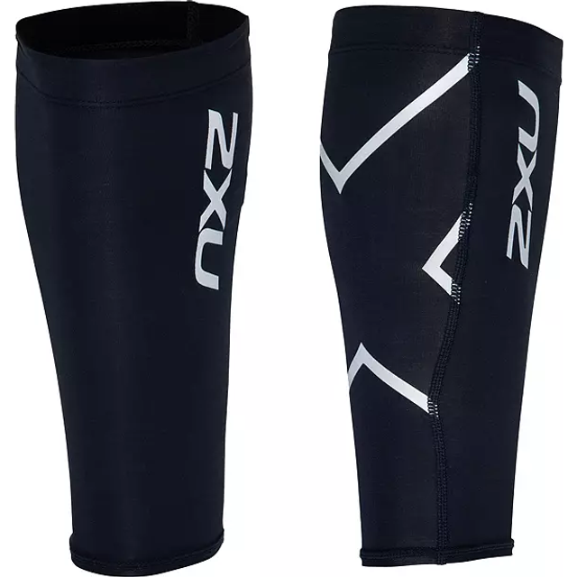 2Xu Unisex Compression Calf Guards Black/Black - Size X-Large