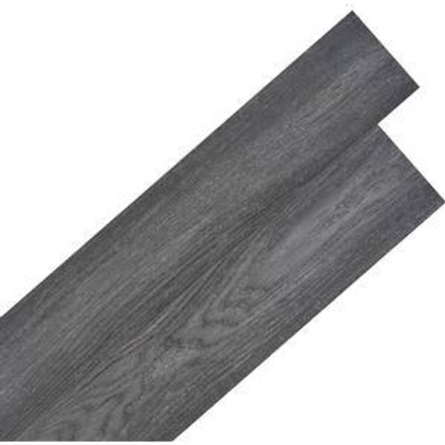 vidaXL Self-adhesive PVC Flooring Planks 5.02mÂ² 2mm Black and White Floor Tile