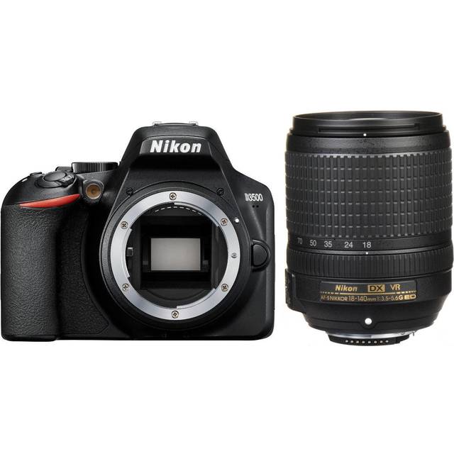 NIKON D3500 Black + AF-S 18-140MM F3.5-5.6G ED VR DX (White Box)