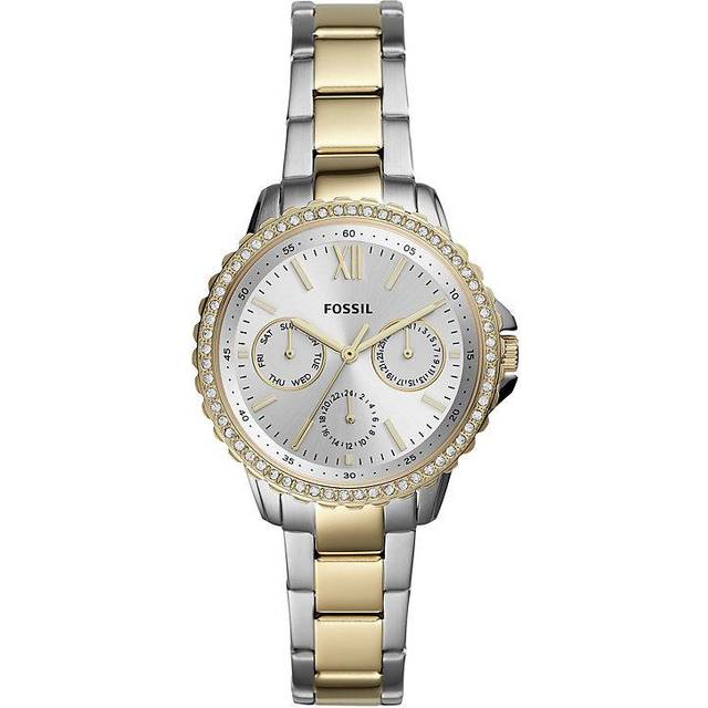 Fossil Ladies' Crystal Bezel Two Tone Bracelet Watch