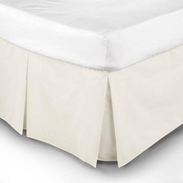 (Single, Ivory) Belledorm Easy Fit Pleated Platform Valance