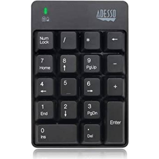 Adesso WKB-6010UB - Wireless Spill Resistant 18-Key Numeric Keypad