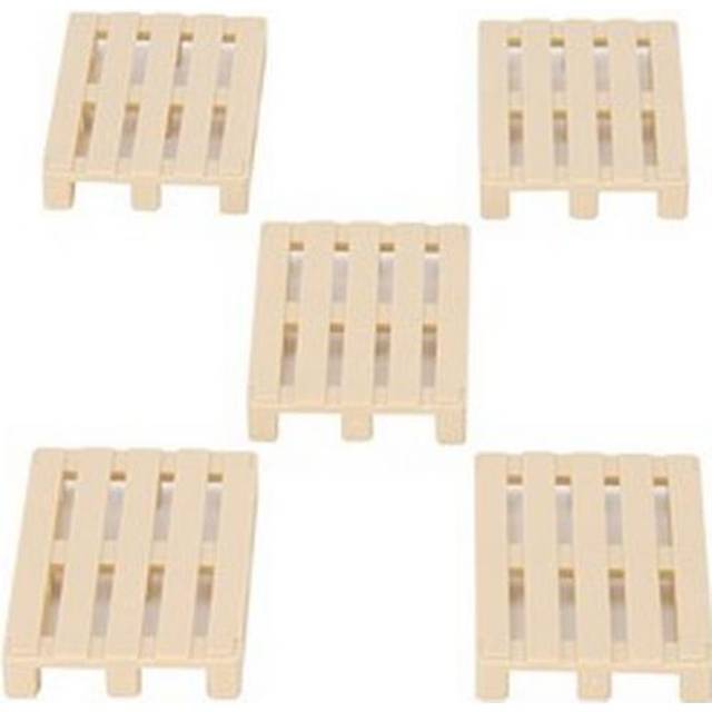 Accessory - BRUDER - Set of Euro Pallets 5 Pieces - Beige - Age: 3 years and up - Scale: 1:16